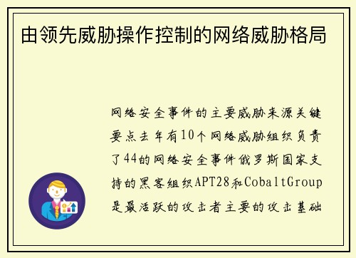 由领先威胁操作控制的网络威胁格局 